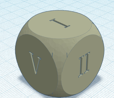 Roman Numeral Dice