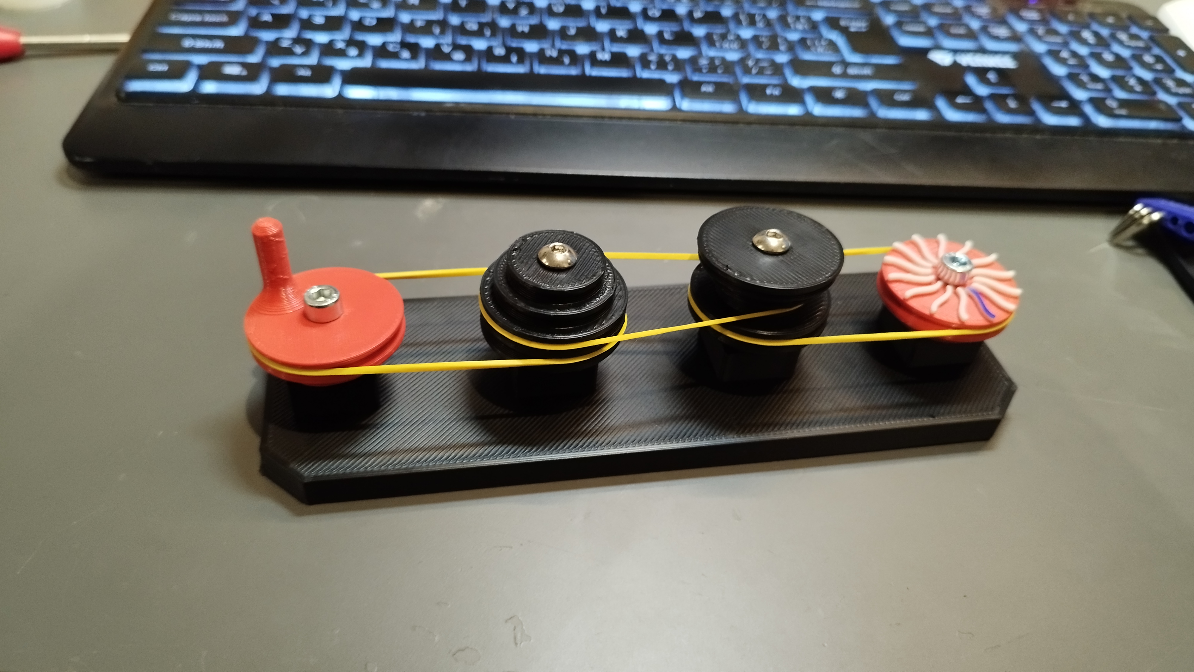 Rubber Band Gearbox by jancikoas15 Download free STL model