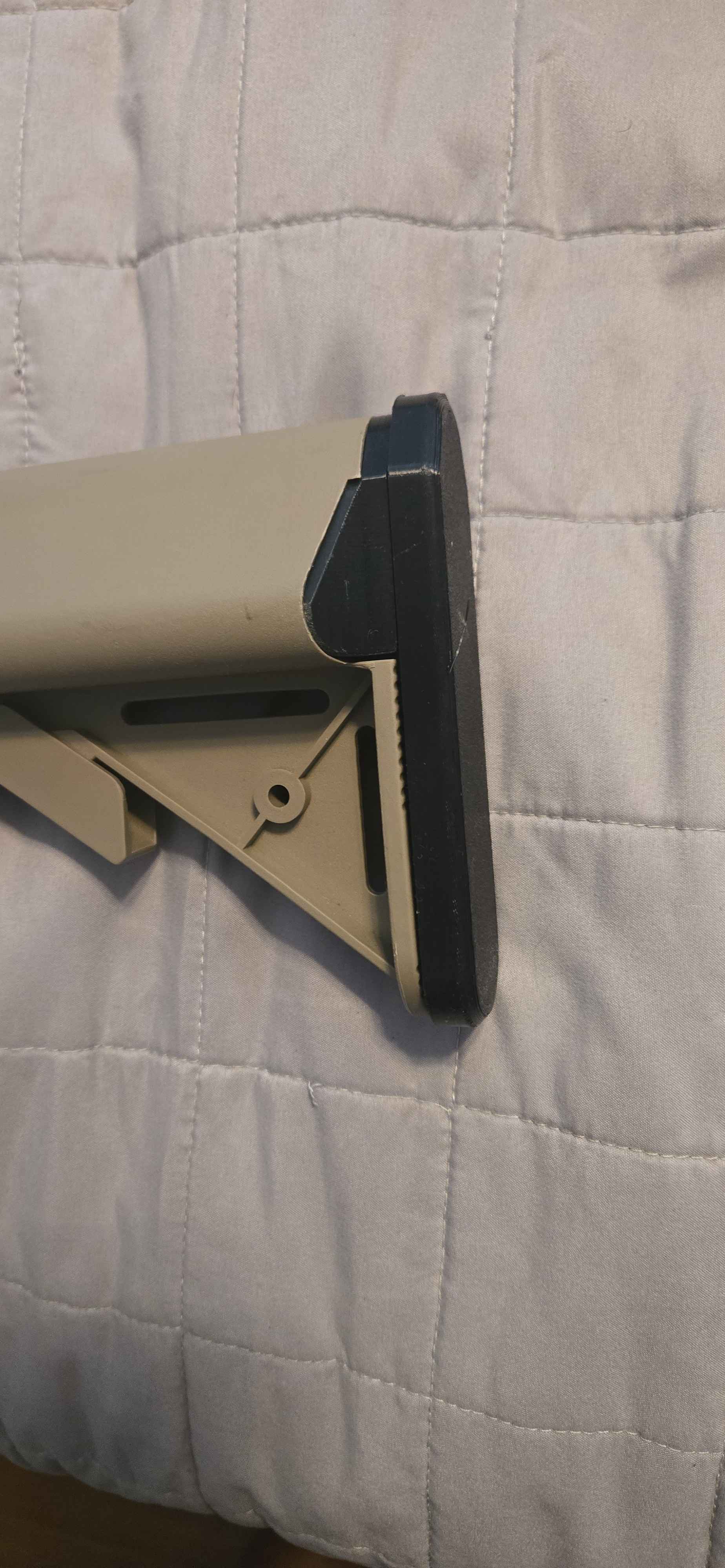 Butt plate and triangle for crane stock (not my original design and couldn't find the link)