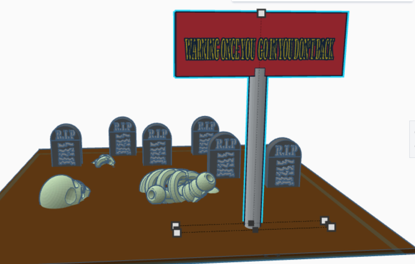 Spooky graveyard