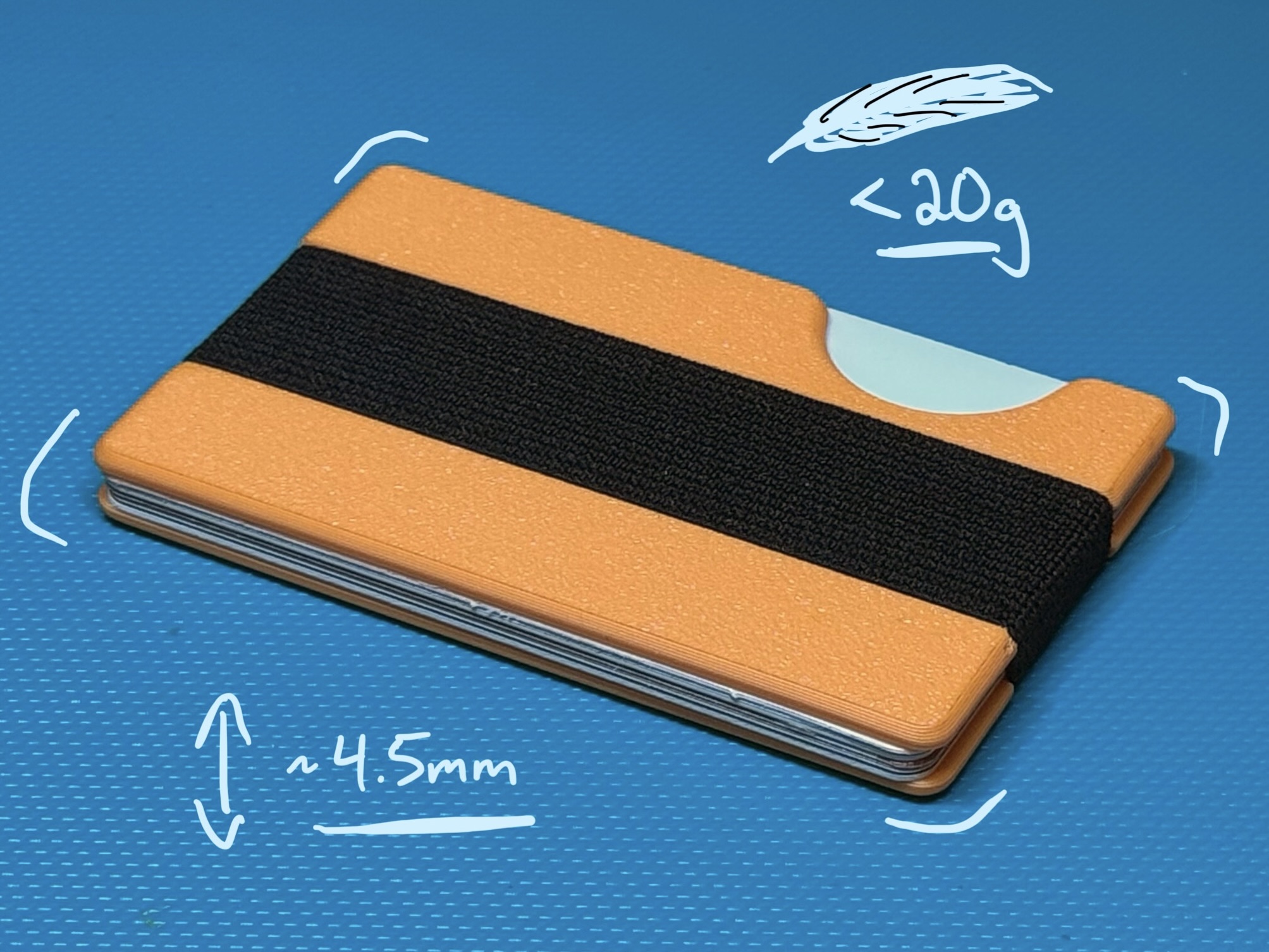 ShortStack Wallet - slim, ultralight, no-sew