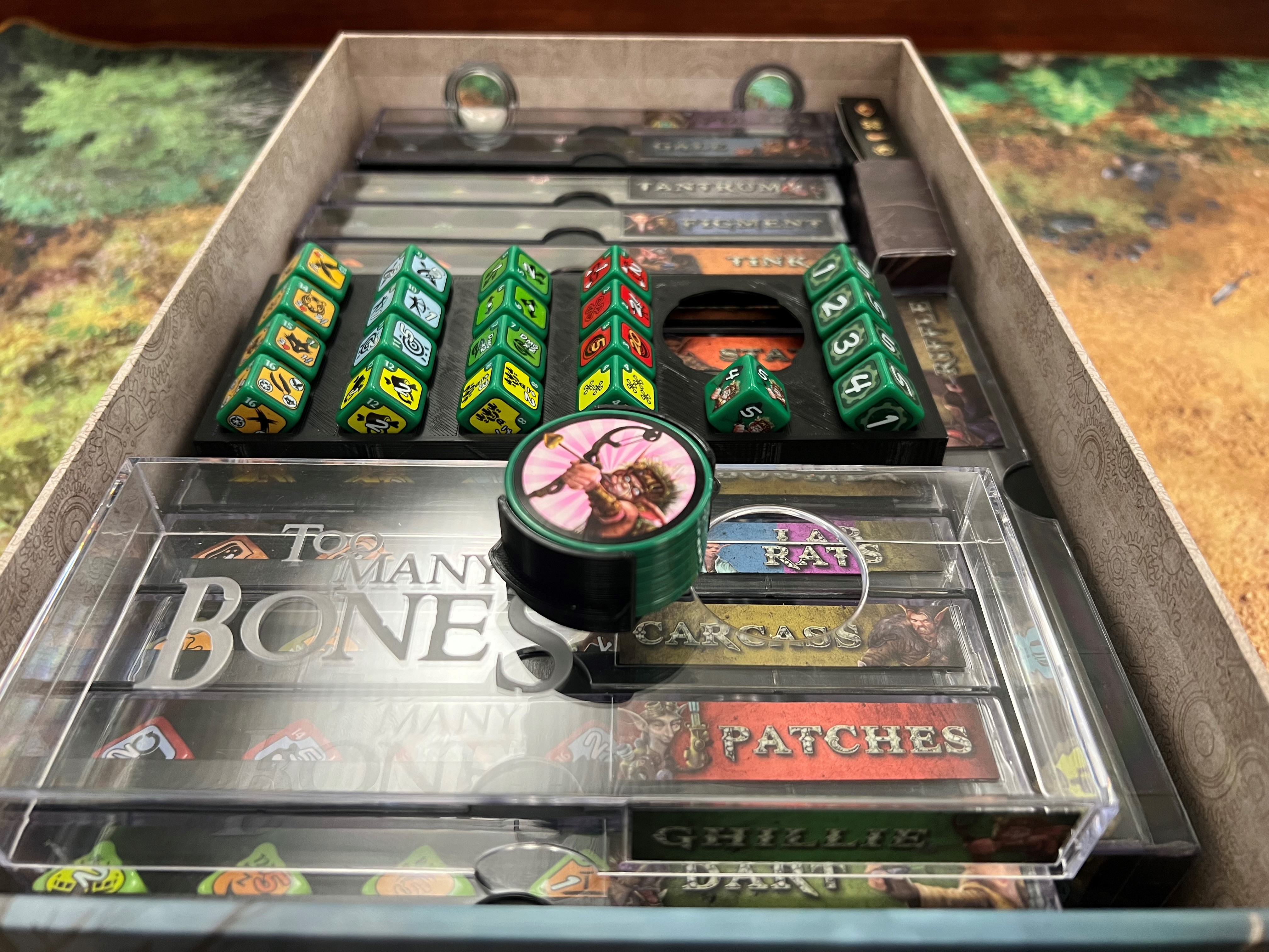 Too Many Bones : Deluxe Gearloc Trays for 5, 6 or 7 Chips for Too Many Bones Trove Chest