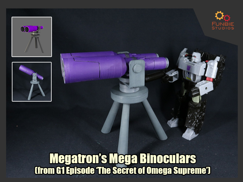 Transformers Megatron's Mega Binoculars from G1 Episode "The Secret of Omega Supreme"