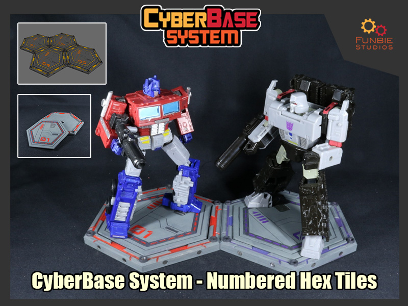 [CyberBase System] Numbered Hex Tiles