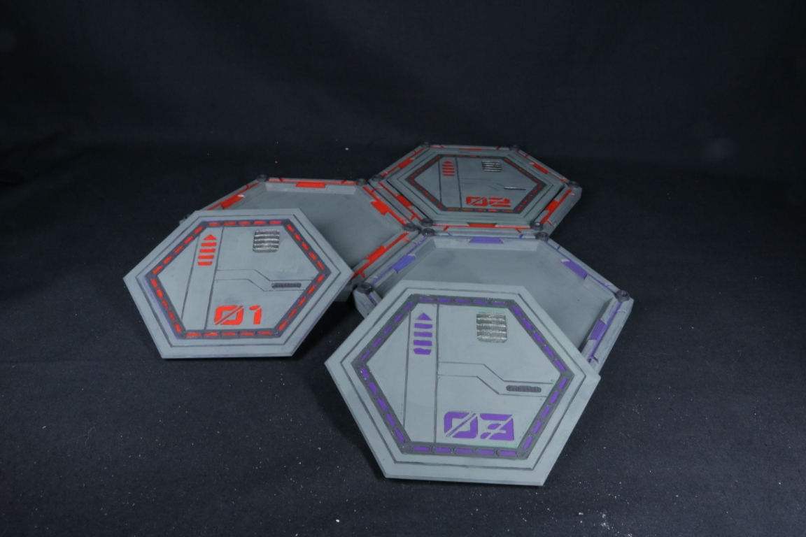 [CyberBase System] Numbered Hex Tiles — thumbnail 7