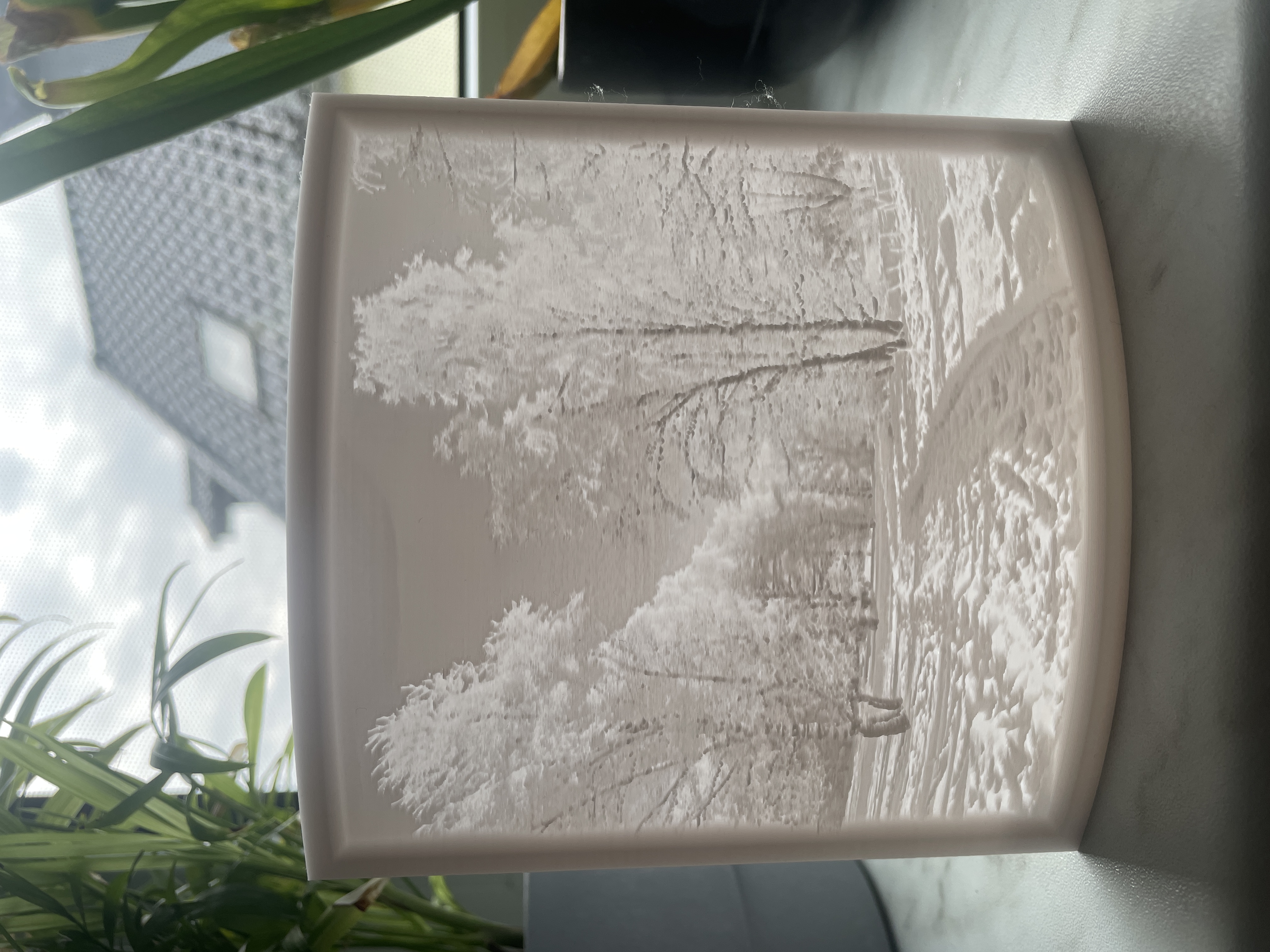Lithophane - Winterliche Landschaft
