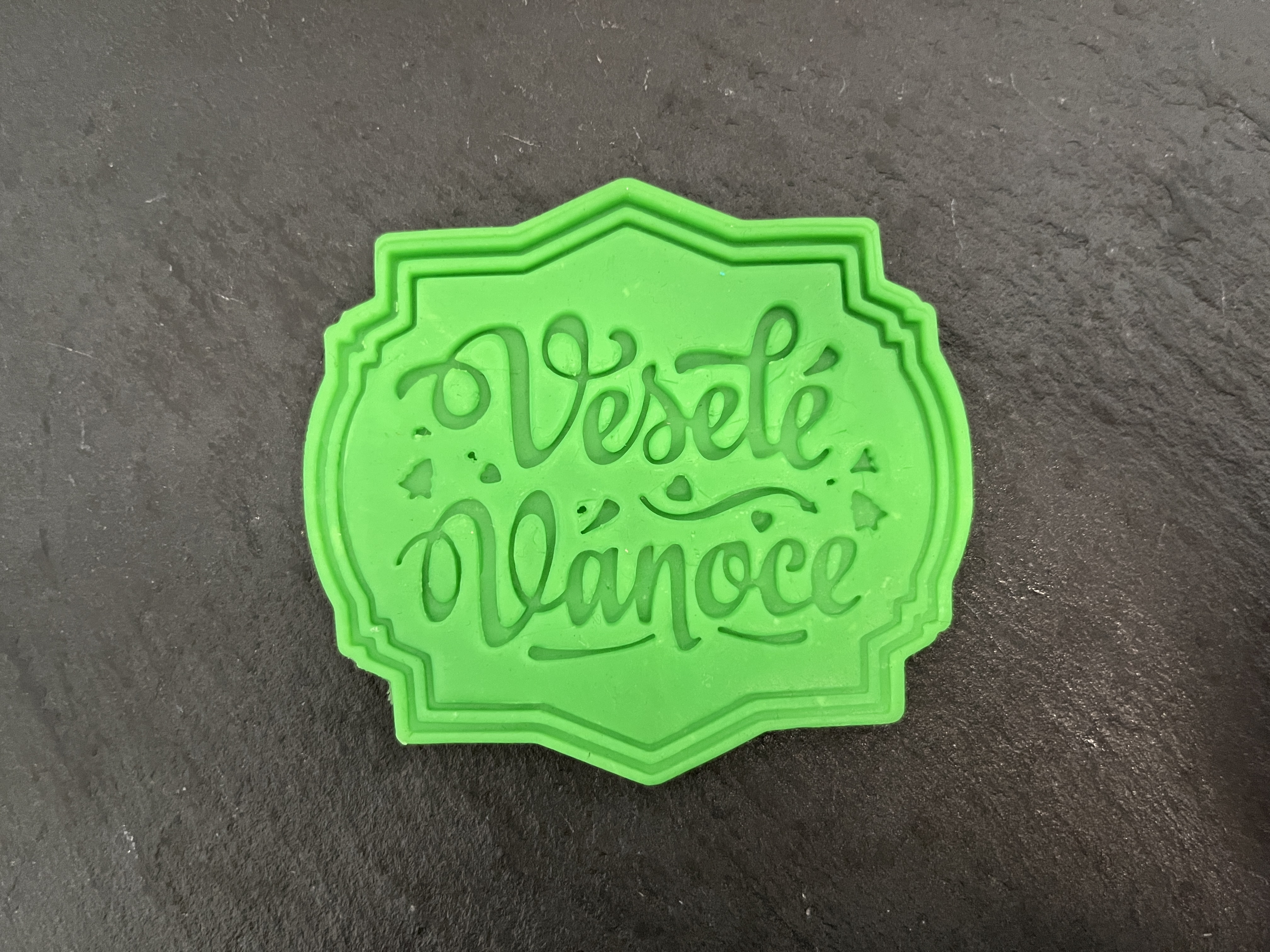 "Veselé Vánoce" Cookie Cutter + Stamp