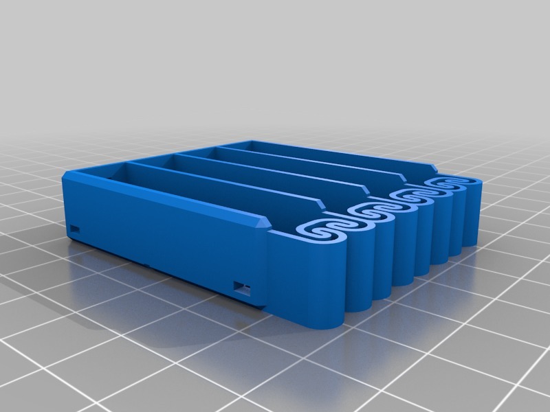 4xAAA Battery Holder with Integrated Spring (narrow version)