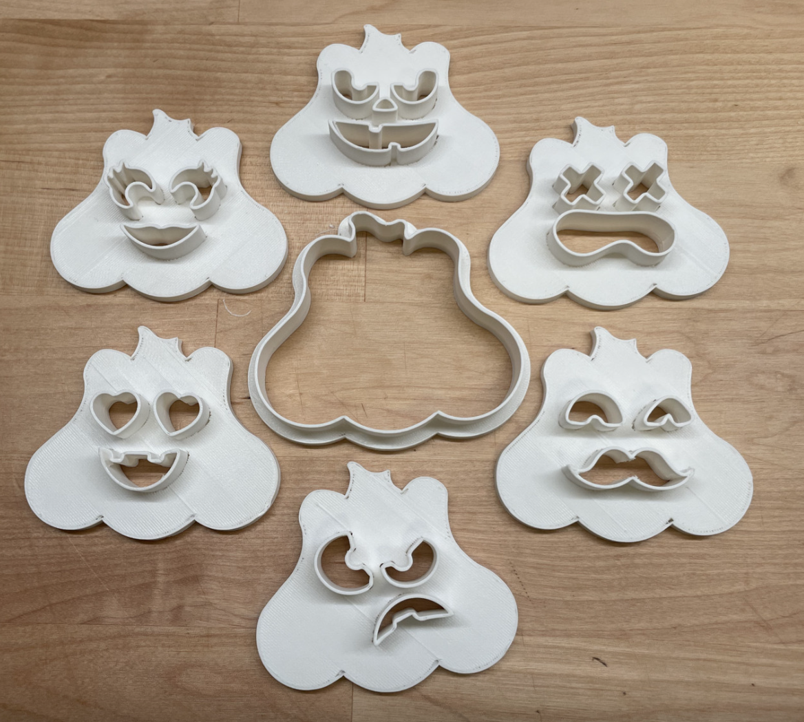 Halloween pumpkins for linz cookies