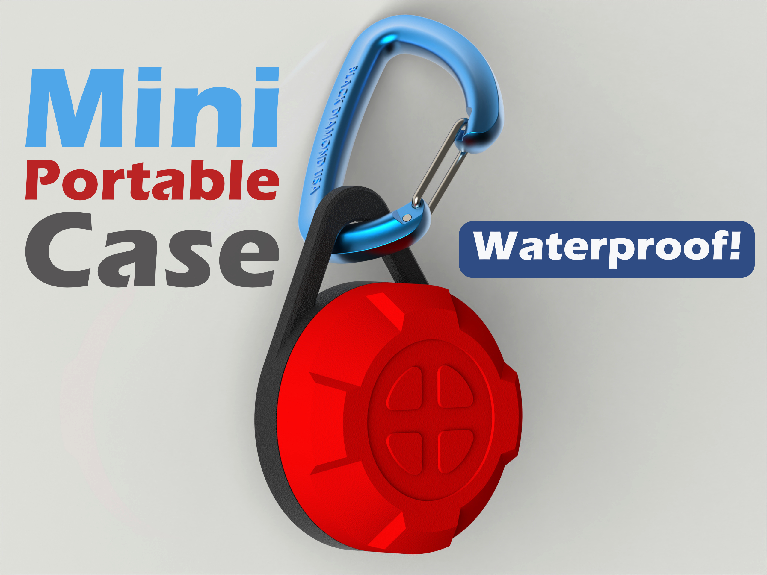 Mini Waterproof Travel Case Backpack / Key Hanger
