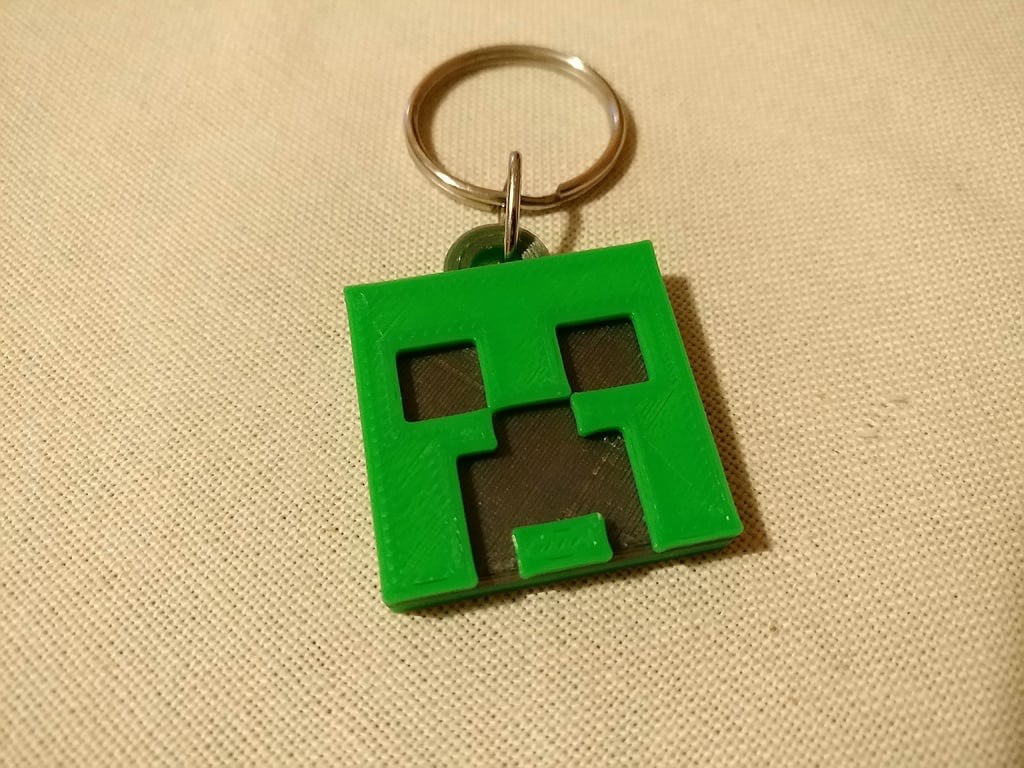 Minecraft creeper key chain by Lunar Download free STL model