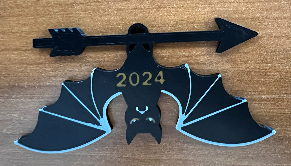 Halloween Bat Archery Key Chain