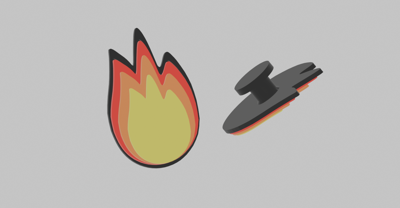 Fire Charm for Crocs