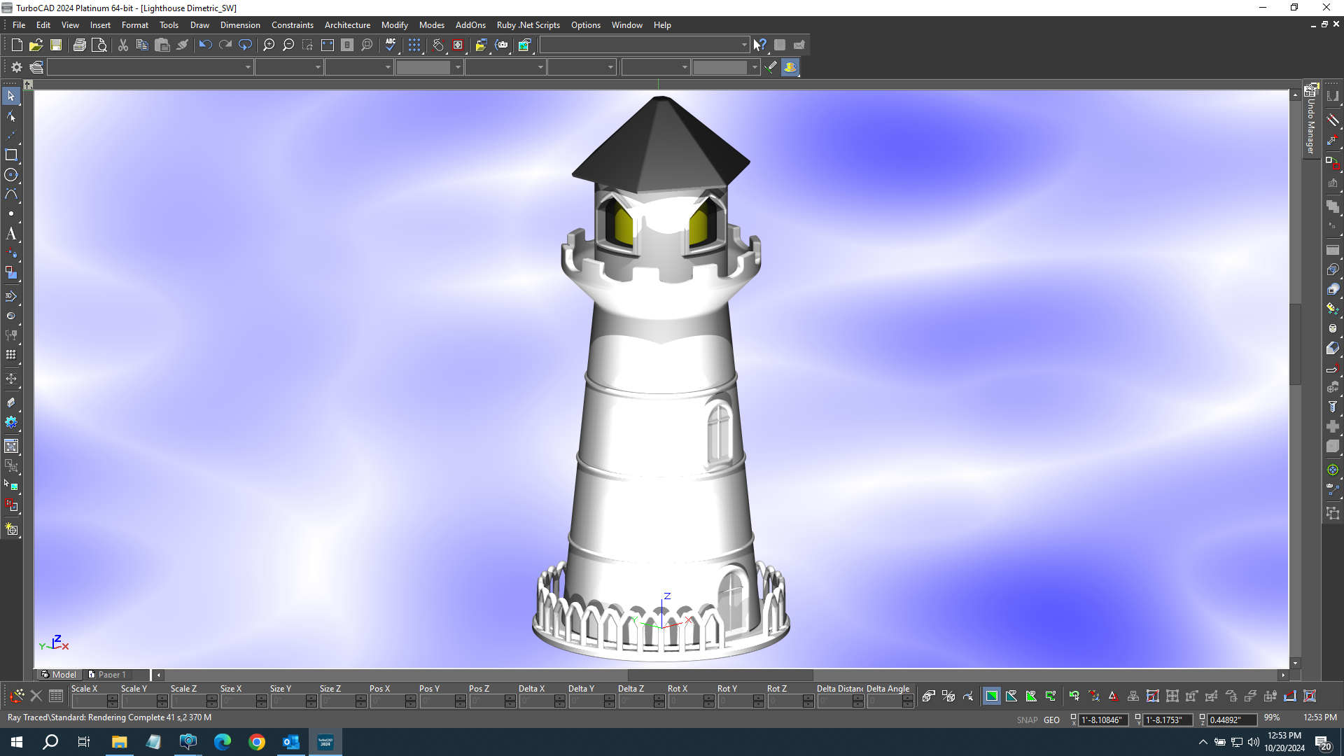 Miniatura 2 do modelo 3D Lighthouse Night Light
