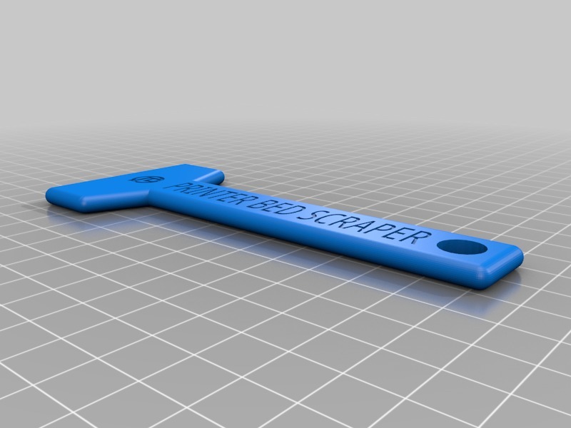 Miniatura 2 do modelo 3D Printer Bed Scraper with Replaceable Printed Blades