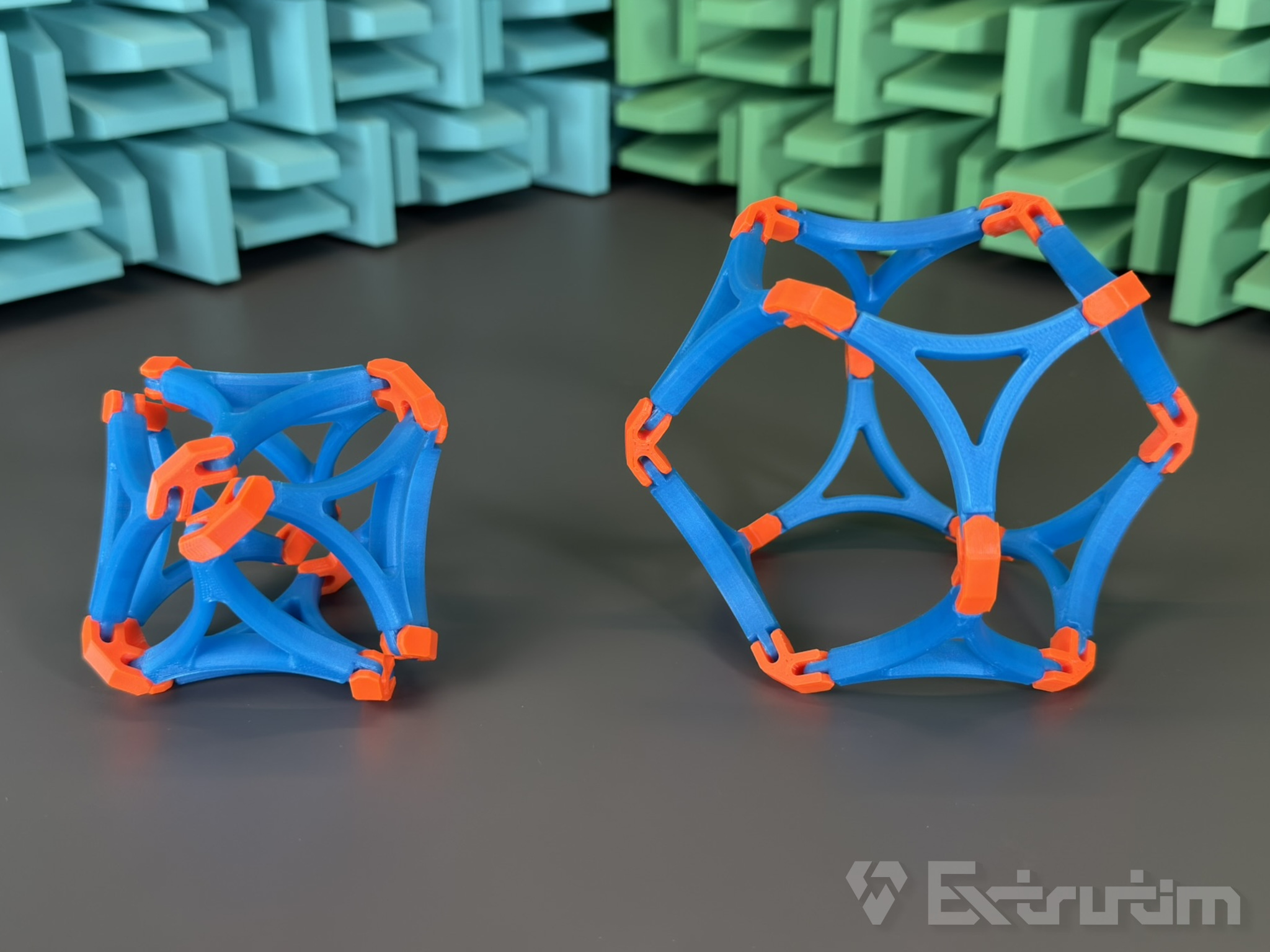 Octahedron Expanding Into Cuboctahedron 3D model thumbnail