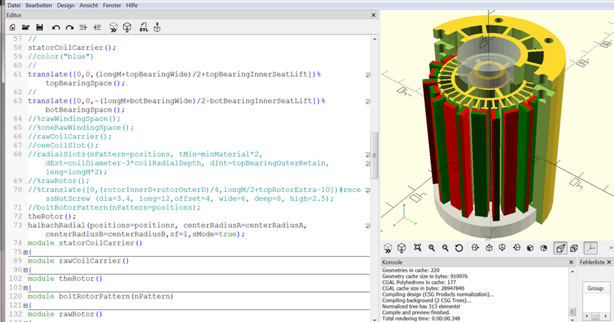 Halbach Open BLDC Motor First Release by usertogo | Download free STL ...