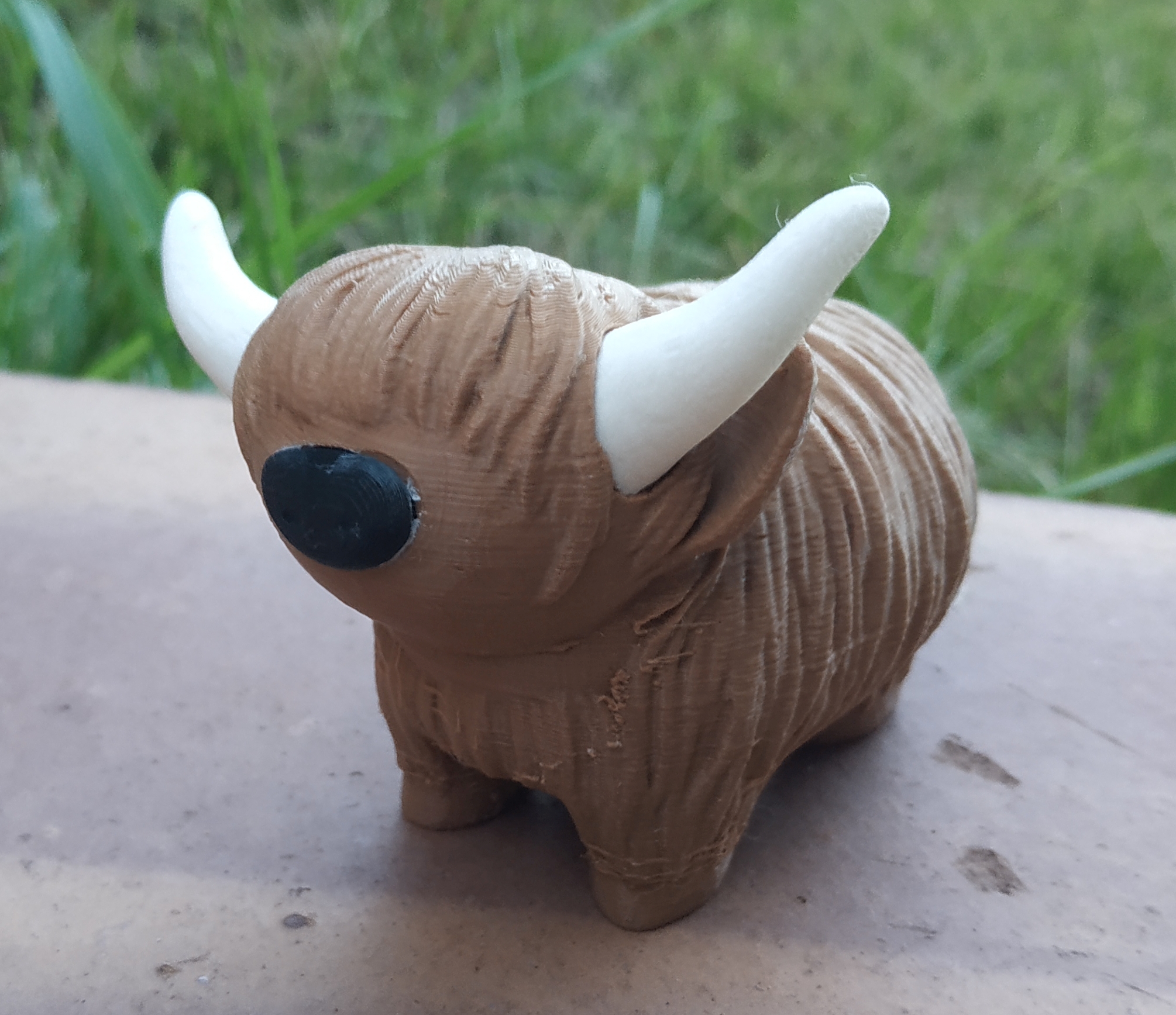 Young Little Highland Cow (multicolor remix)
