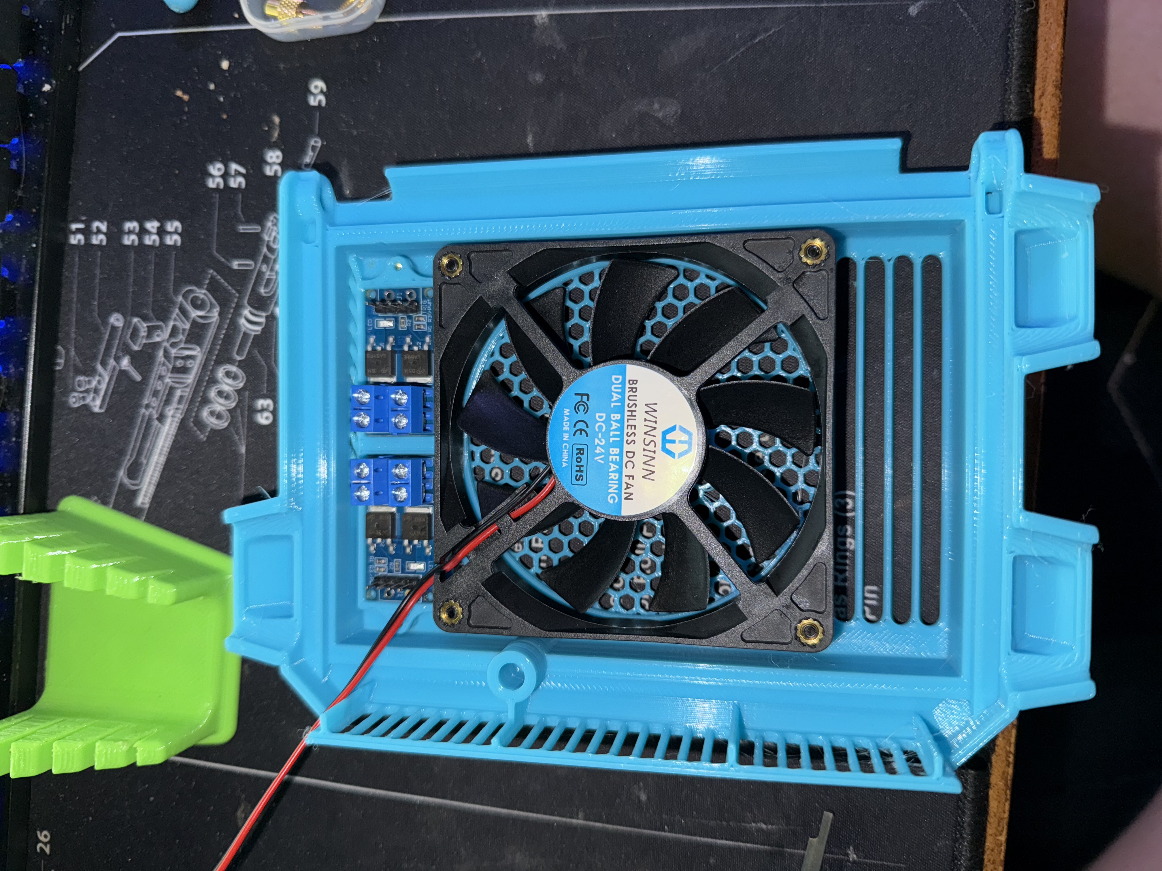 SV06 8015 80mm fan enclosure with MOFSET MOD