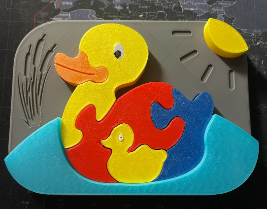 Duck - insert puzzle for kids