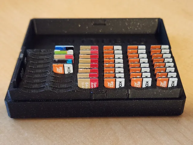 Micro SD Card Box - 48 Micro SD + 1 Standard SD