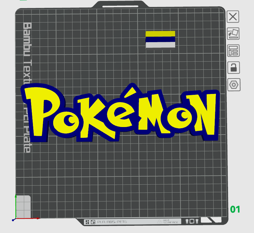 Miniatura 2 do modelo 3D Pokemon Logo