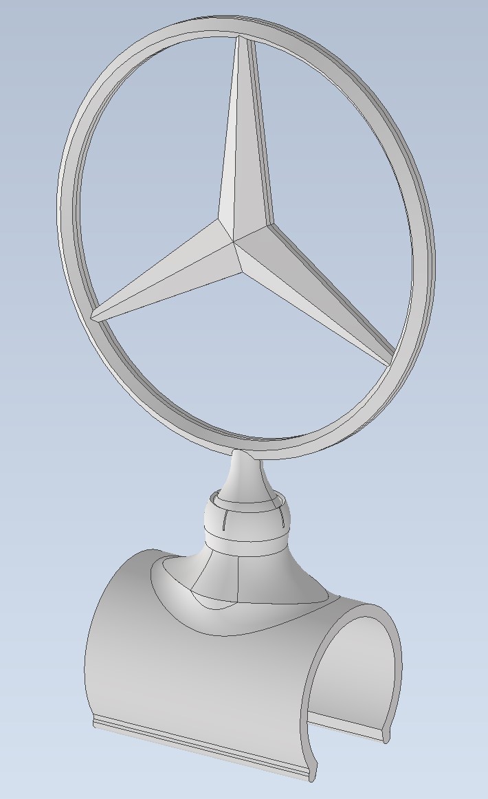 Benz logo with ball joint