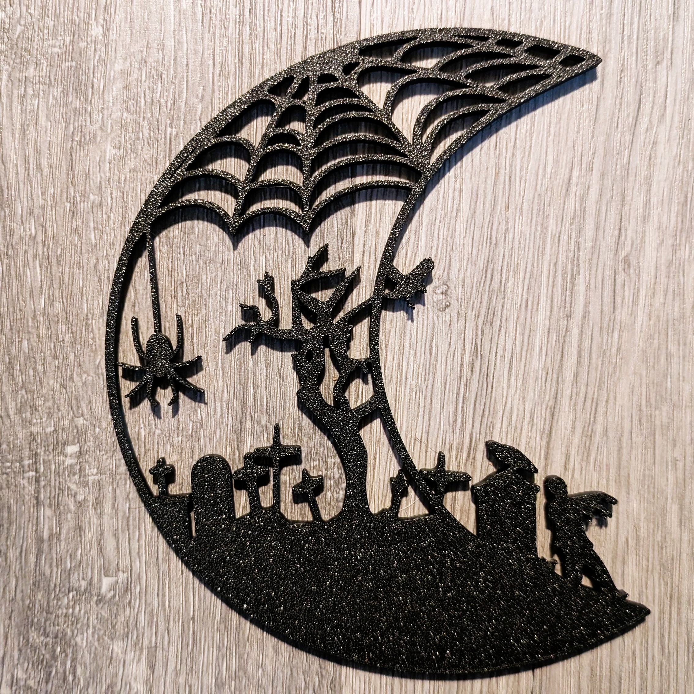 Halloween Moons Wall Decor Set of 4 by omegapoint Download free STL