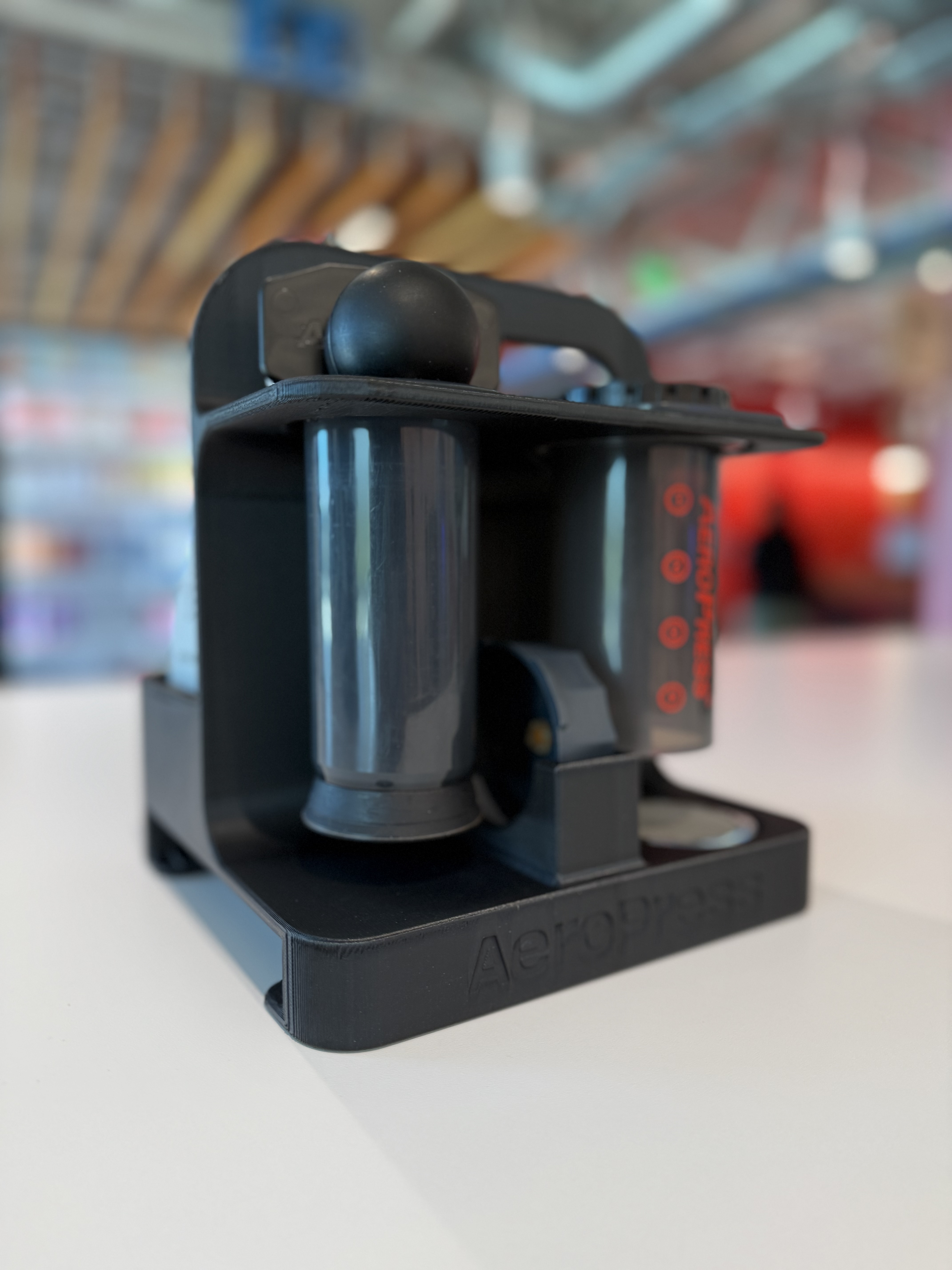 AeroPress Coffee Maker Organizer Carrier with Scale and Coffee Compartments