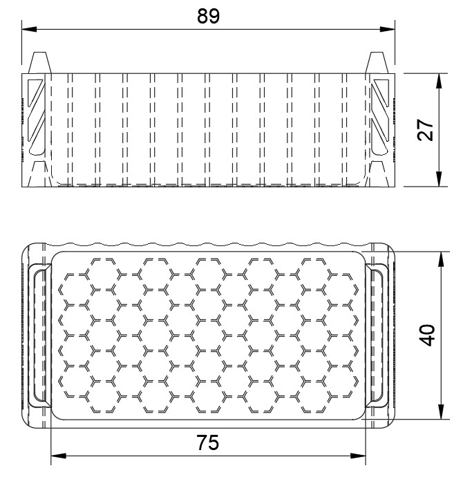 Miniatura 2 do modelo 3D Generic stackable box