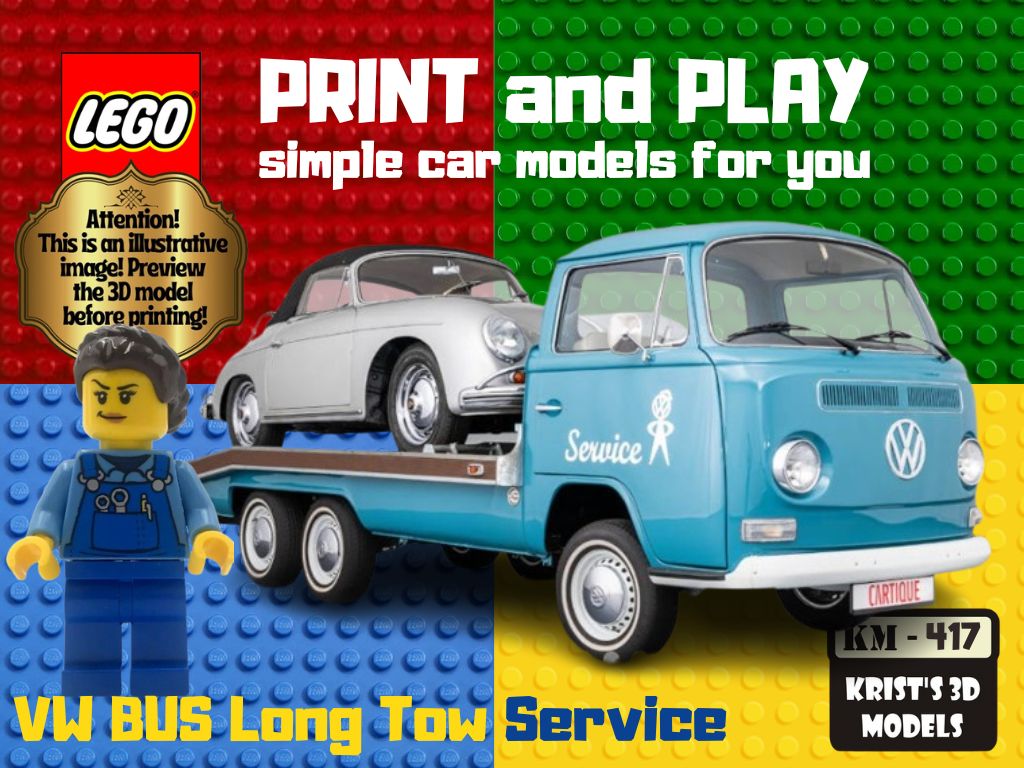 LEGO VW Bus Long Towing Service