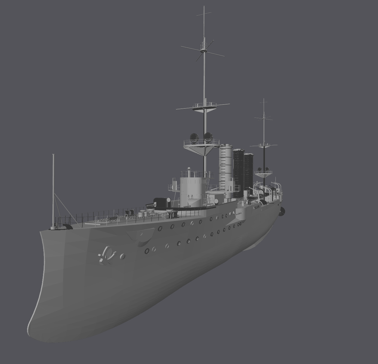 1/350 Military Model German Embed Light Cruise full hull model