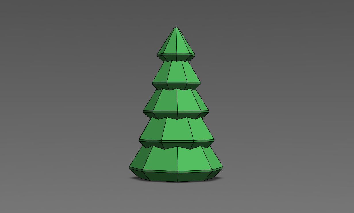 Low Poly Christmas Tree A
