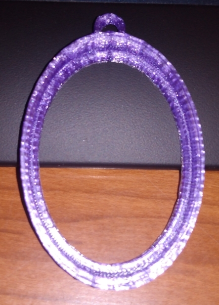 Miniatura 2 do modelo 3D Oval Lithophane Frame