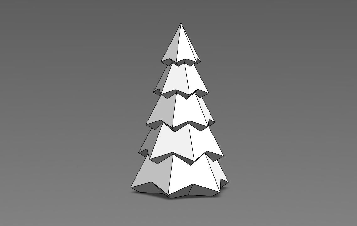 Low Poly Christmas Tree B