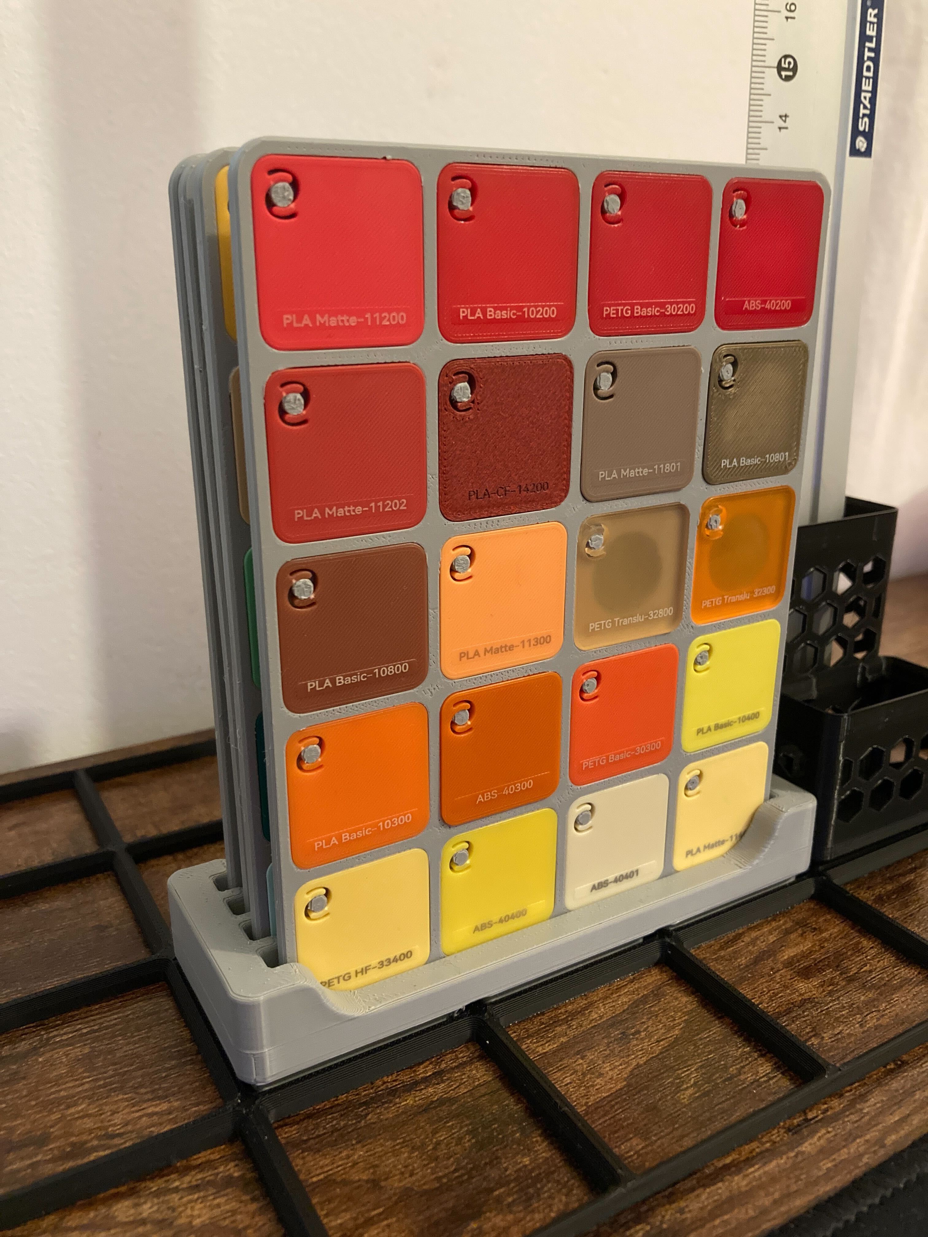 Gridfinity Swatch Stand 3x1 by ph_neutral Download free STL model