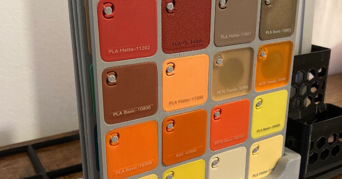 Gridfinity Swatch Stand 3x1 by ph_neutral Download free STL model