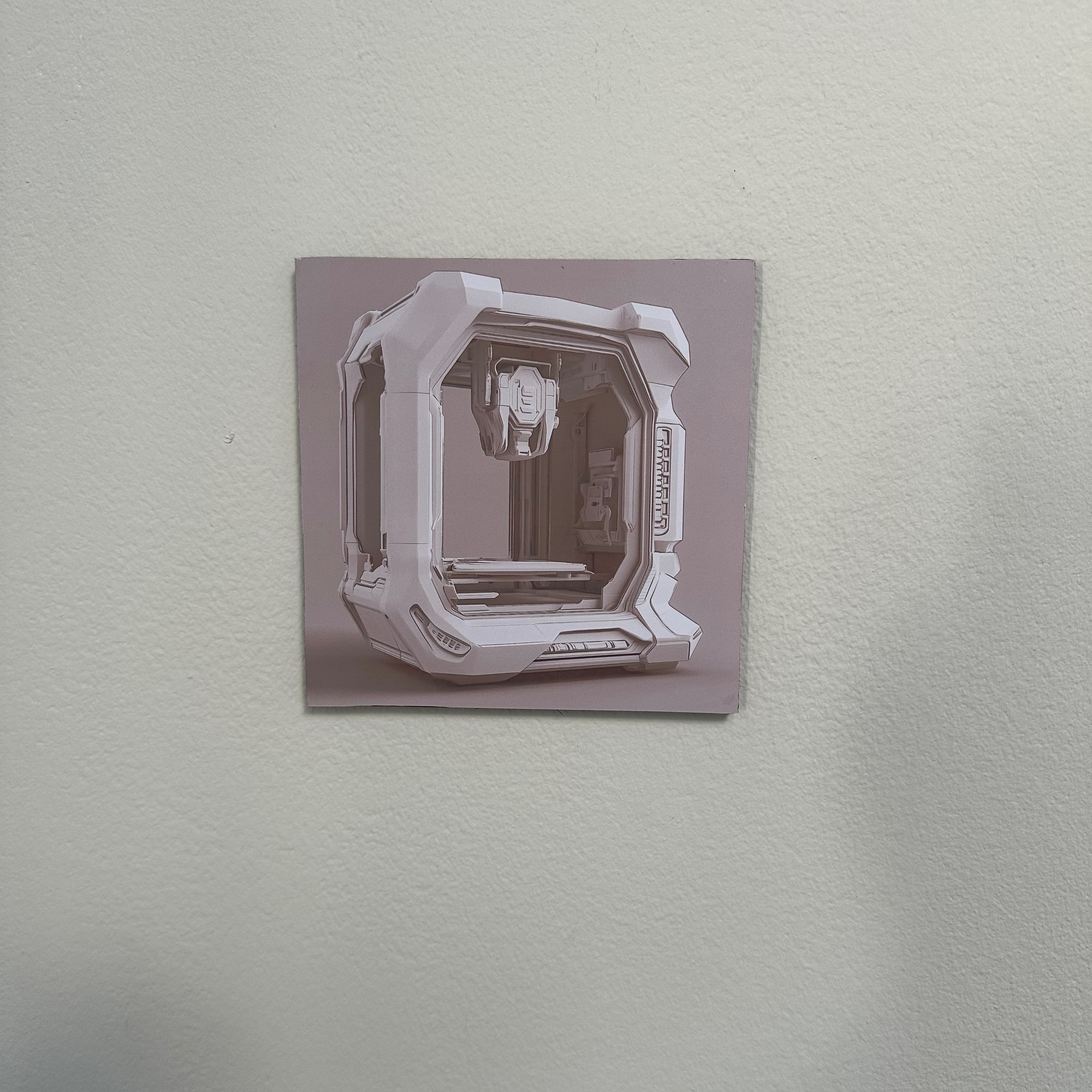 Borderless replaceable photo/print wall mount