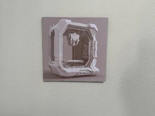 Borderless replaceable photo/print wall mount