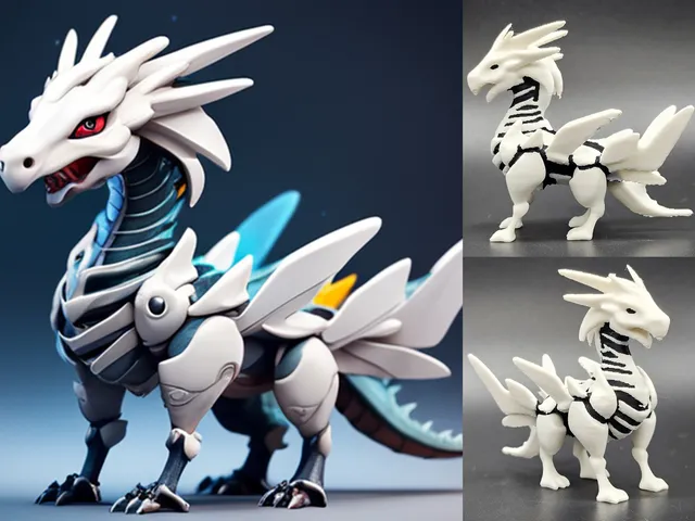 Skeletal Dragon - AI Generated