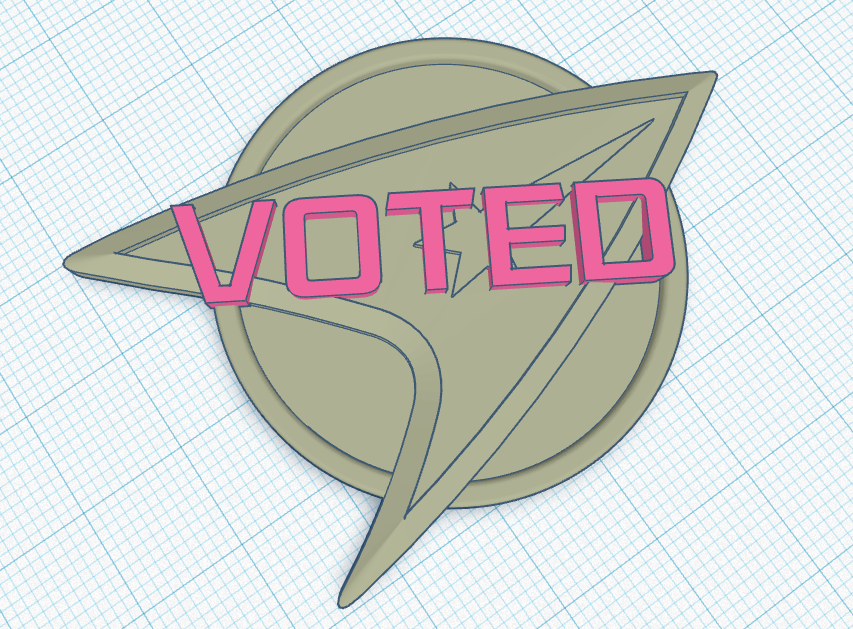 Star Trek The Motion Picture Voted Badge