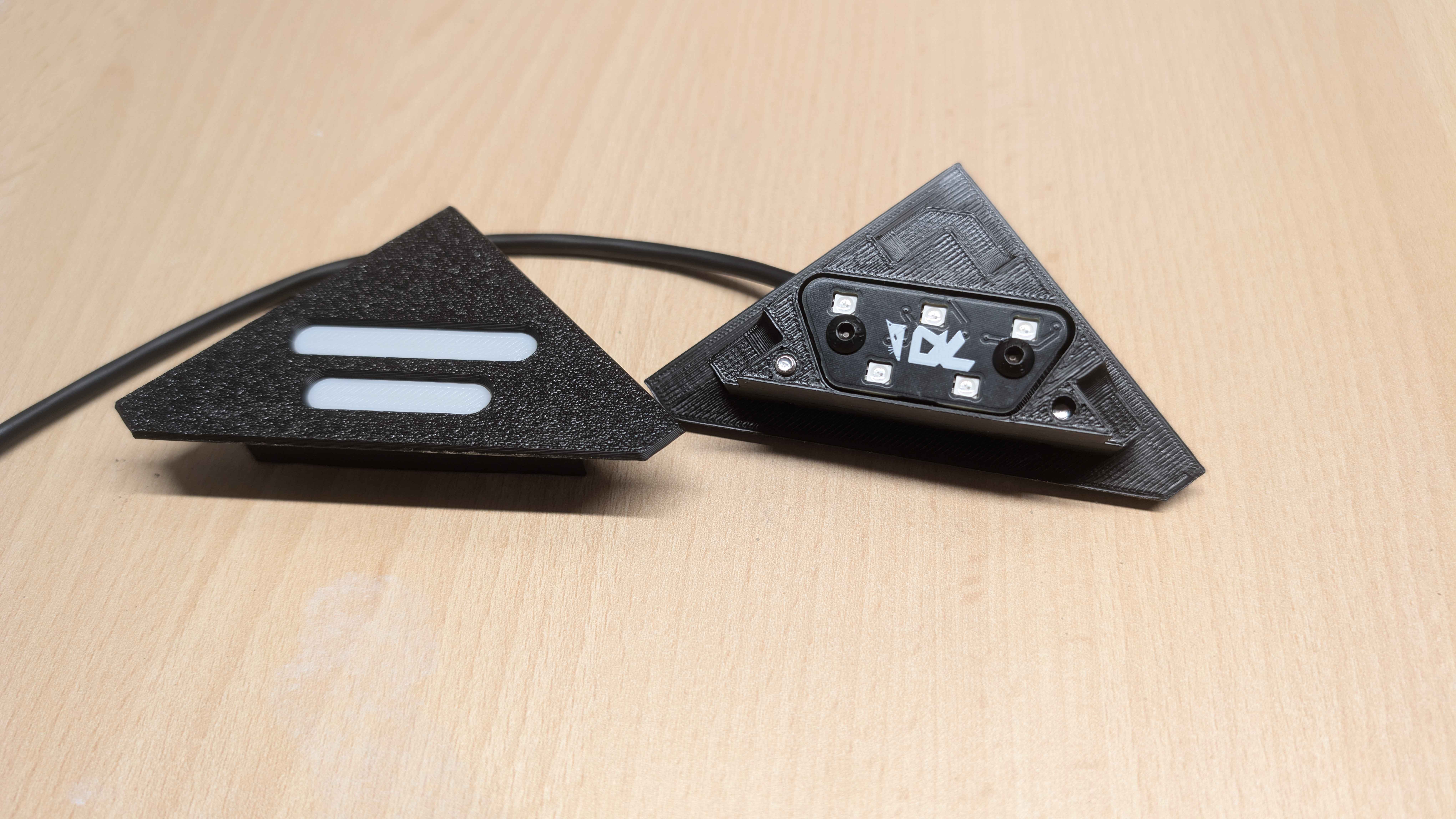Ratrig Vcore4 corner RGB LED mod