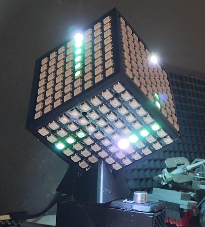LEDCube with ESP32 and 6 LED Matrix