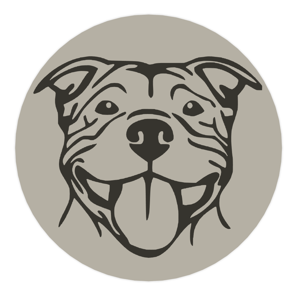 Staffordshire bull terrier coaster / podtácek