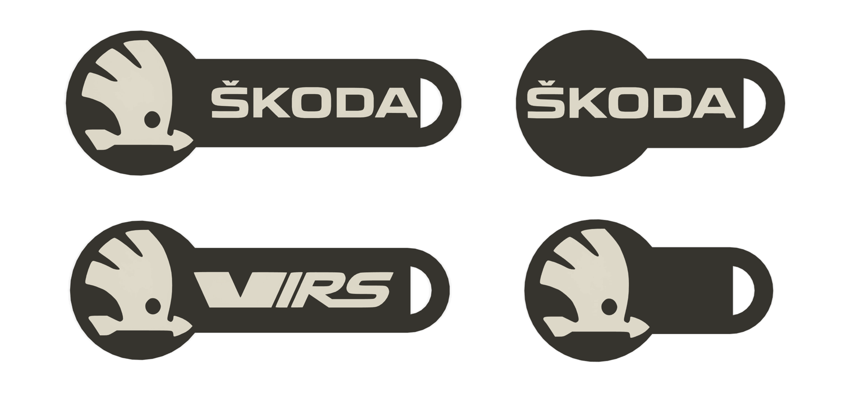 shopping cart token with Škoda motifs / žeton do nákupního košíku s motivy škoda