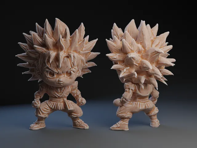 Stylized Goku Figurine