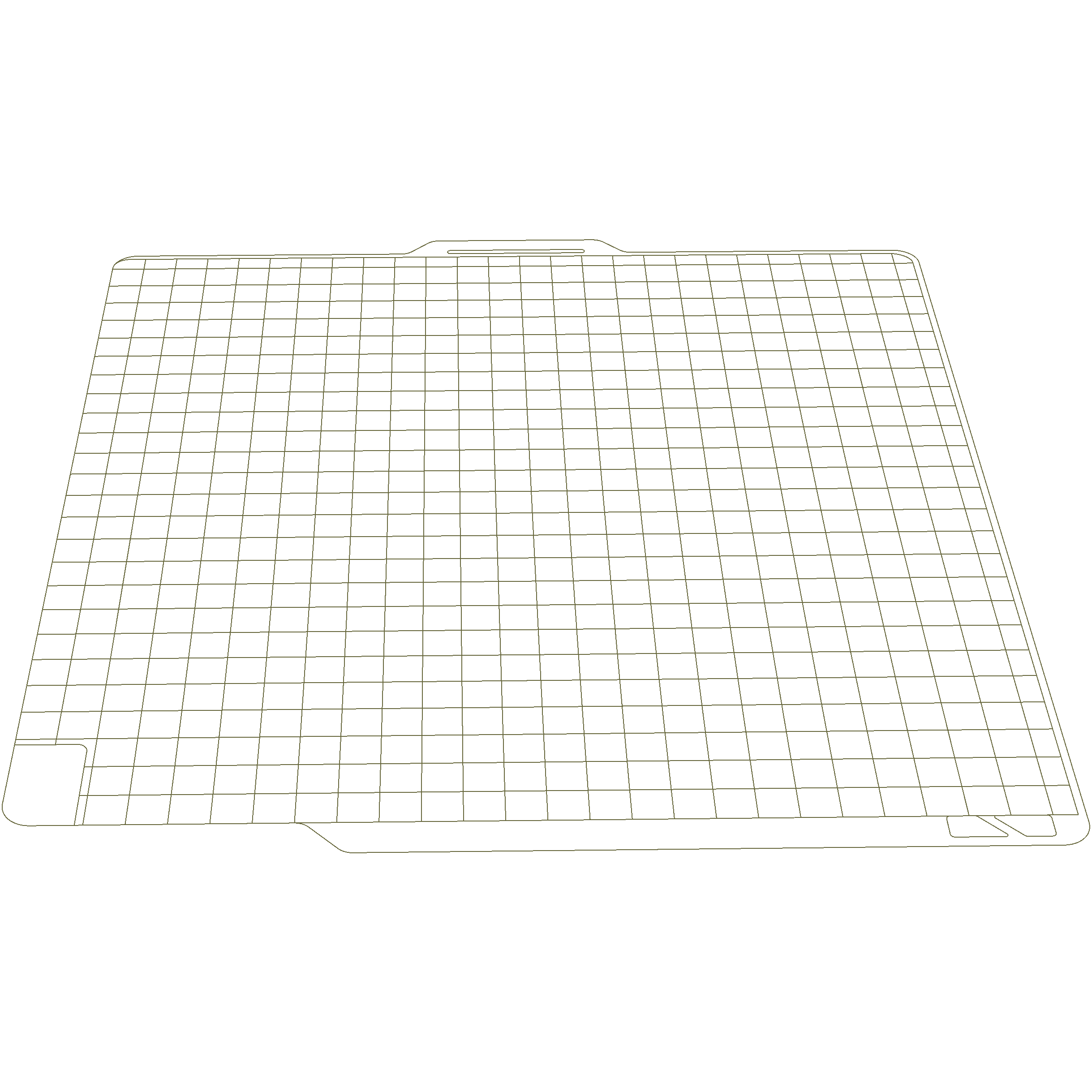 Bambu Lab P1-X1 Build Area Mockup