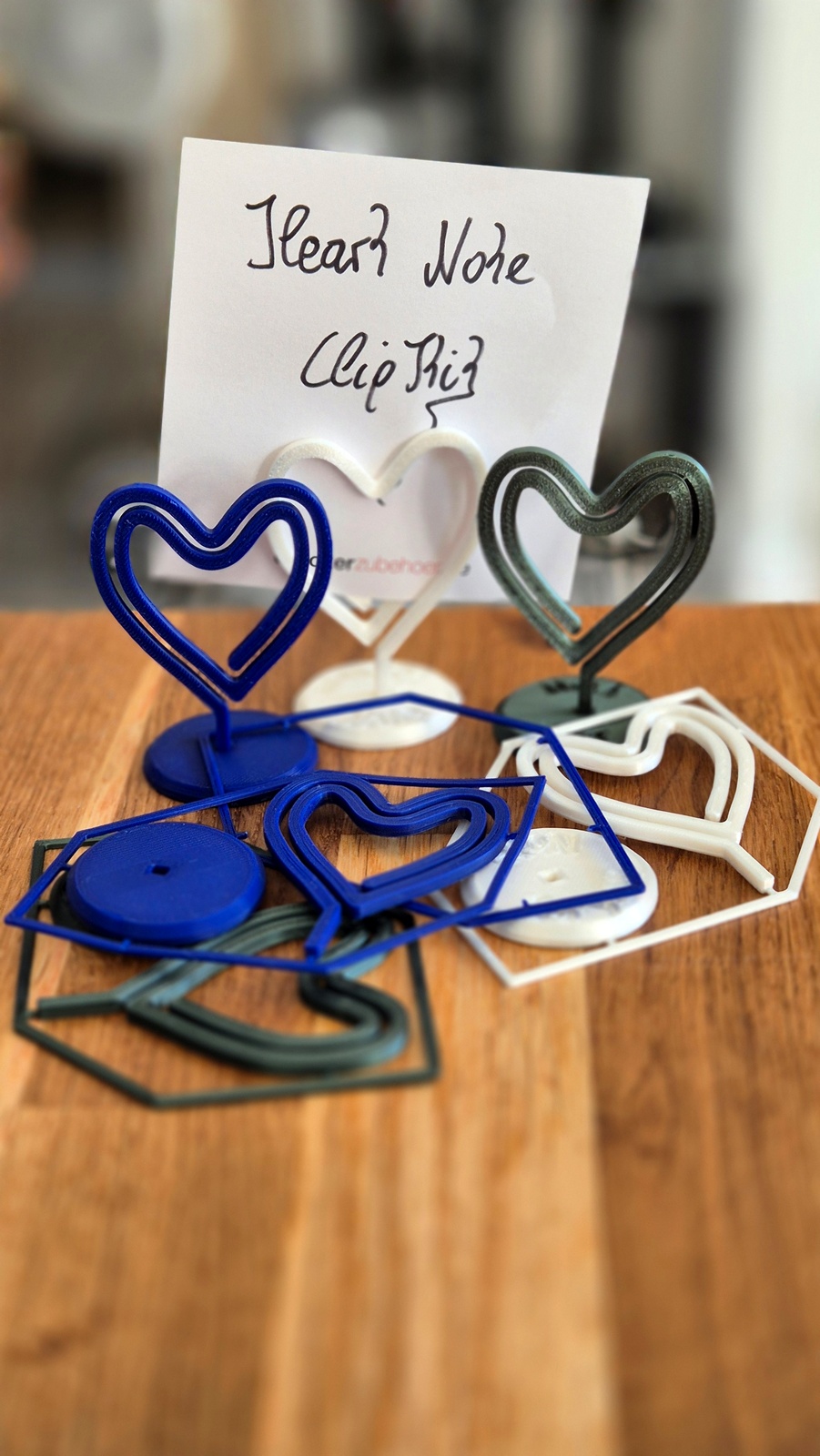 Heart note holder Kit - Herz Notizhalter