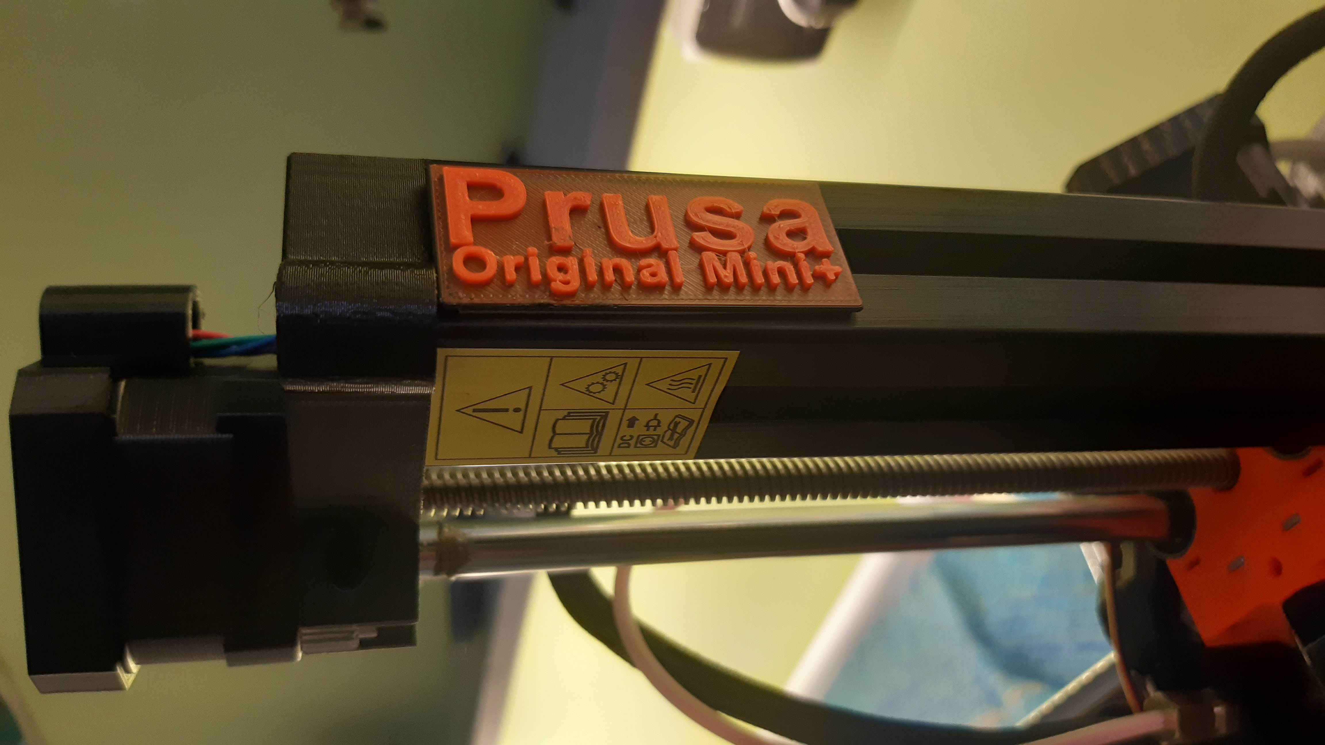 Inscription Prusa MINI+ sign