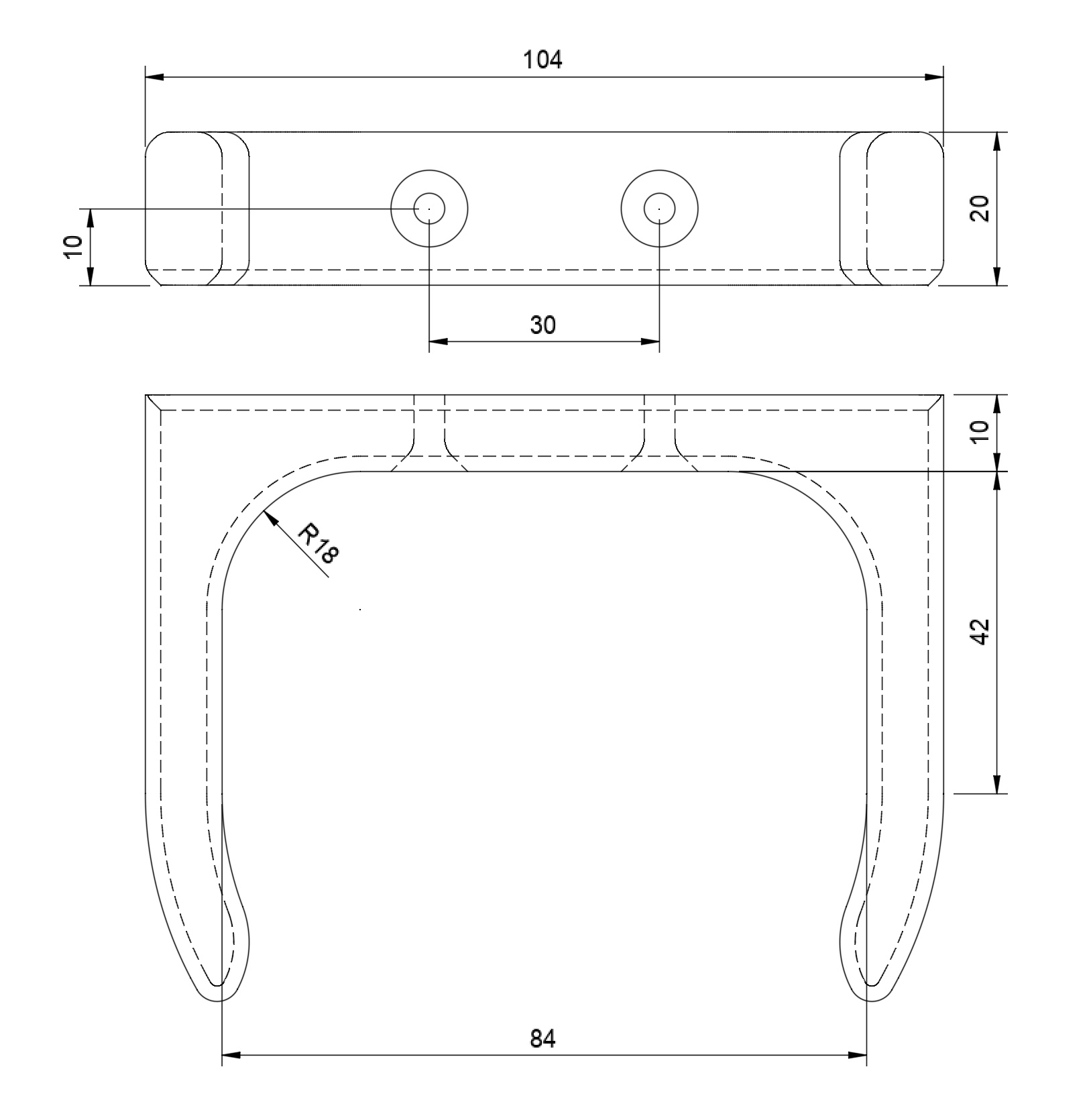 Fire Extinguisher Bracket (Light Duty) — miniatura 3